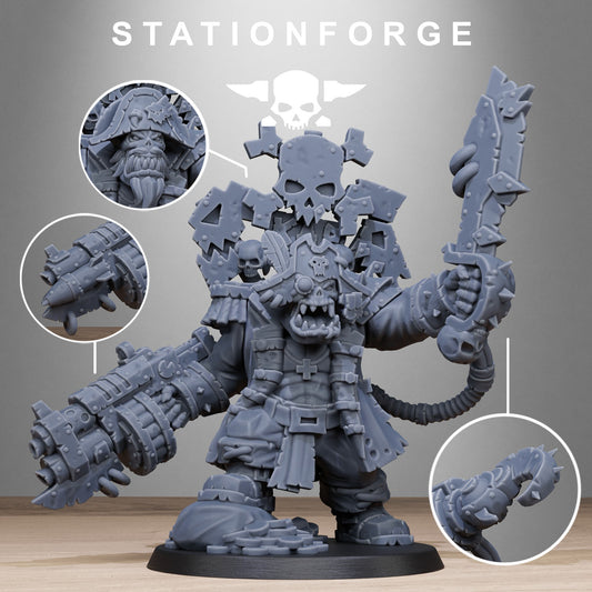Pirate Orkaz | Space Orcs (1) - Stationforge | 3D-printed Miniatures
