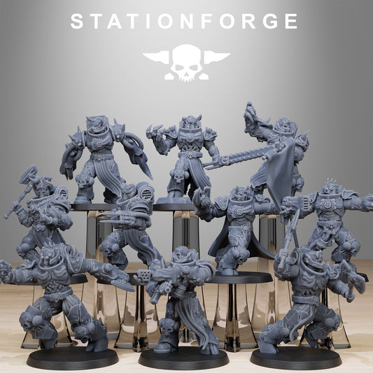 Corrupted Socratis Mutants | Chaos Knights (10) - Havoc Brothers - Stationforge - 3d Printed Mini Marines