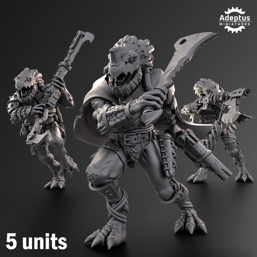 Fleshstalkers Hunters (5) Krootis - Dao Union Auxiliary - Adeptus Miniatures - Xenos