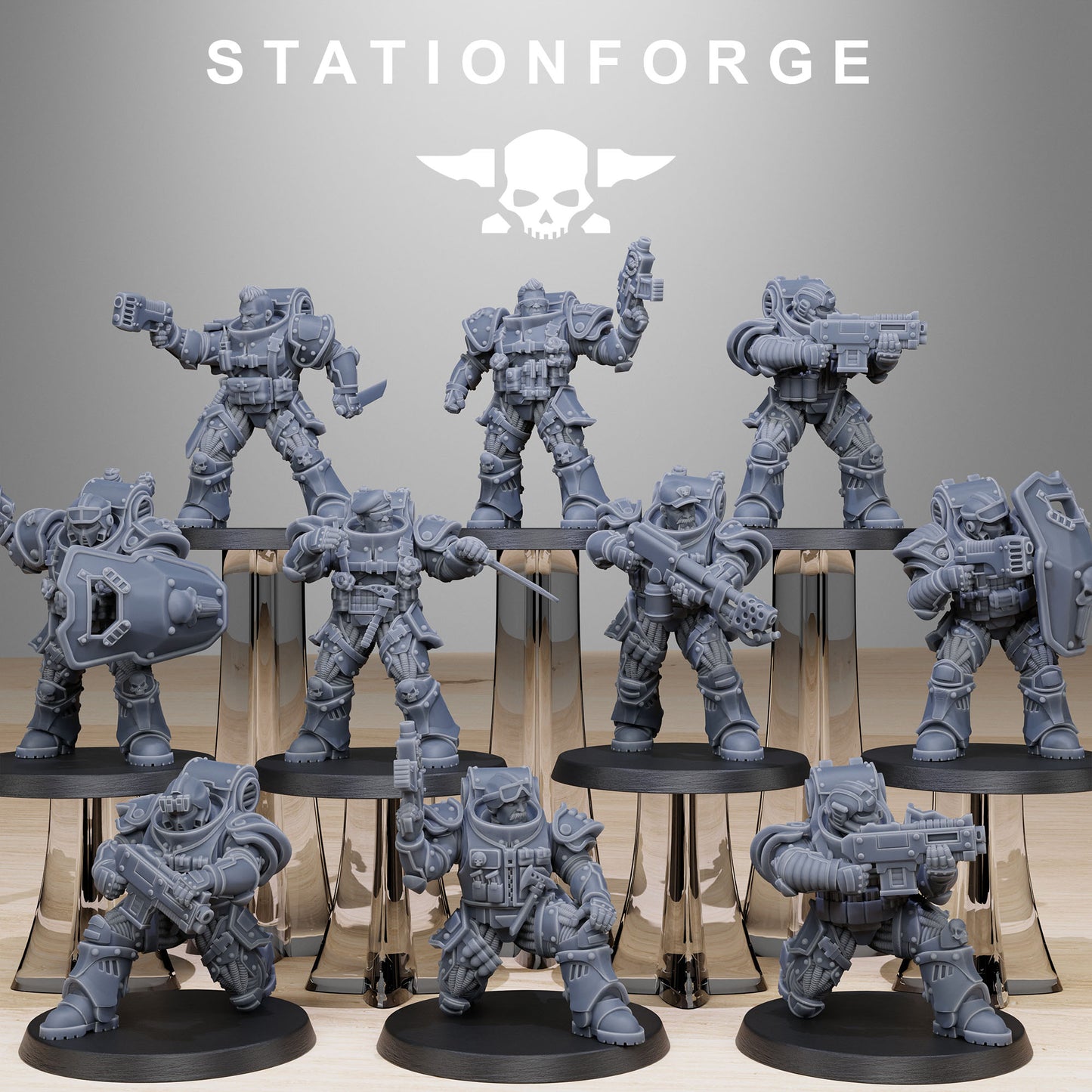 Socratis Light Reinforcements | Socratis Knights (10) - MKX Prime Brothers - Stationforge - 3d Printed Mini Marines
