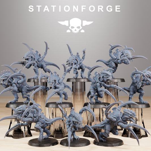 Xenarids Melee Infantry | Alien Hives (10) - Stationforge | 3D-printed Miniatures