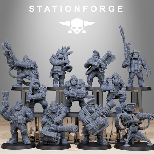 Team Fighters Orkaz | Space Orcs (11) - Stationforge | 3D-printed Miniatures