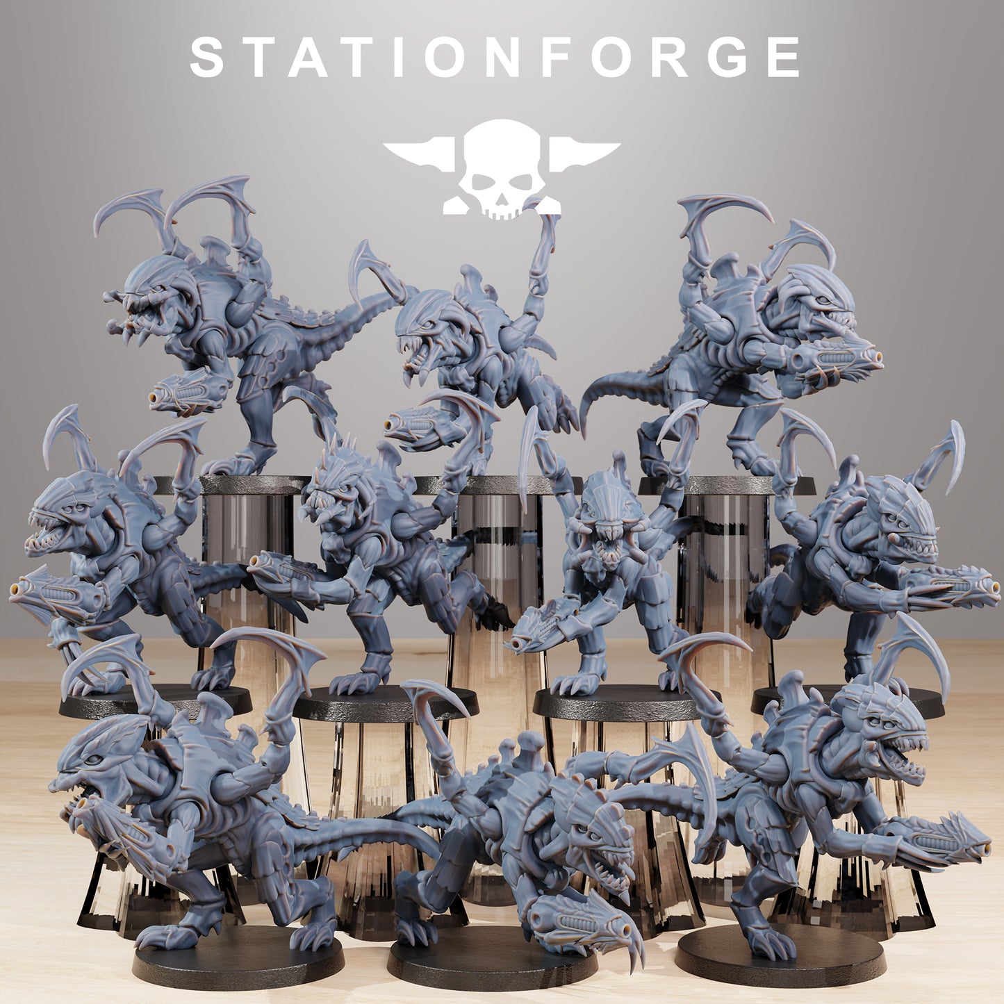 Xenarids Infantry 2.0 | Alien Hives (10) - Stationforge | 3D-printed Miniatures