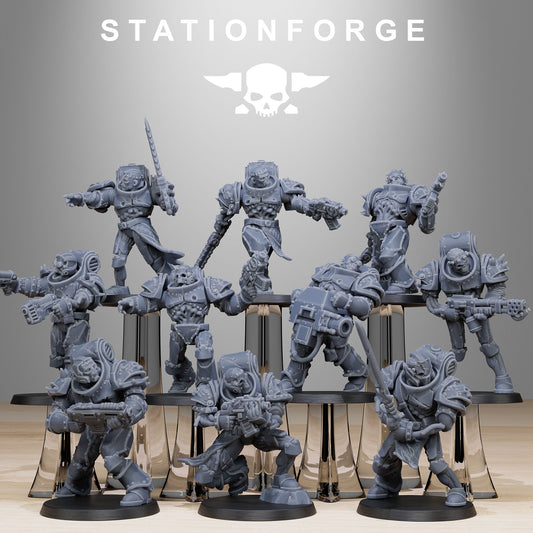 Corrupted Socratis Zombies | Chaos Knights (10) - Havoc Brothers - Stationforge - 3d Printed Mini Marines