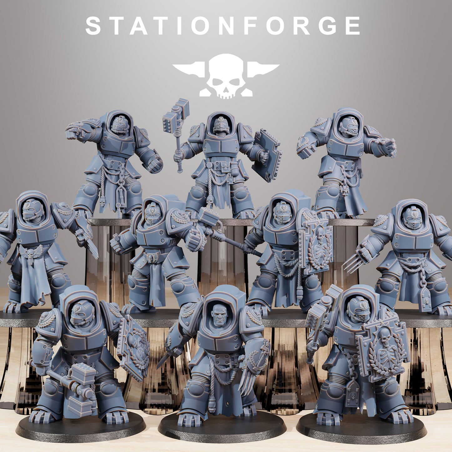 Socratis Vanguard Melee | Socratis Knights (10) - MKX Prime Brothers - Stationforge - 3d Printed Mini Marines