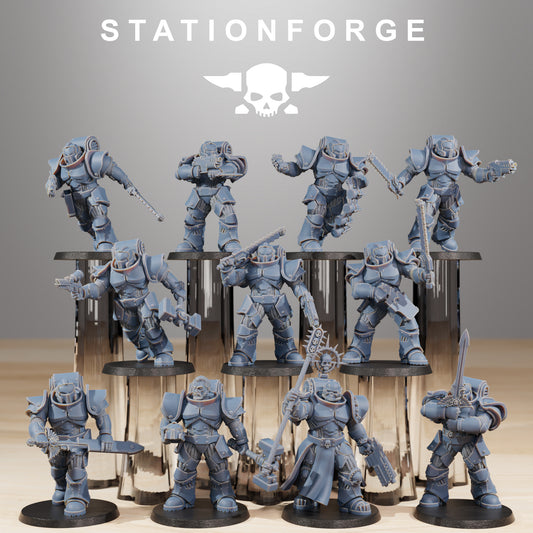 Socratis Melee Infantry | Socratis Knights (10) - MKX Prime Brothers - Stationforge - 3d Printed Mini Marines