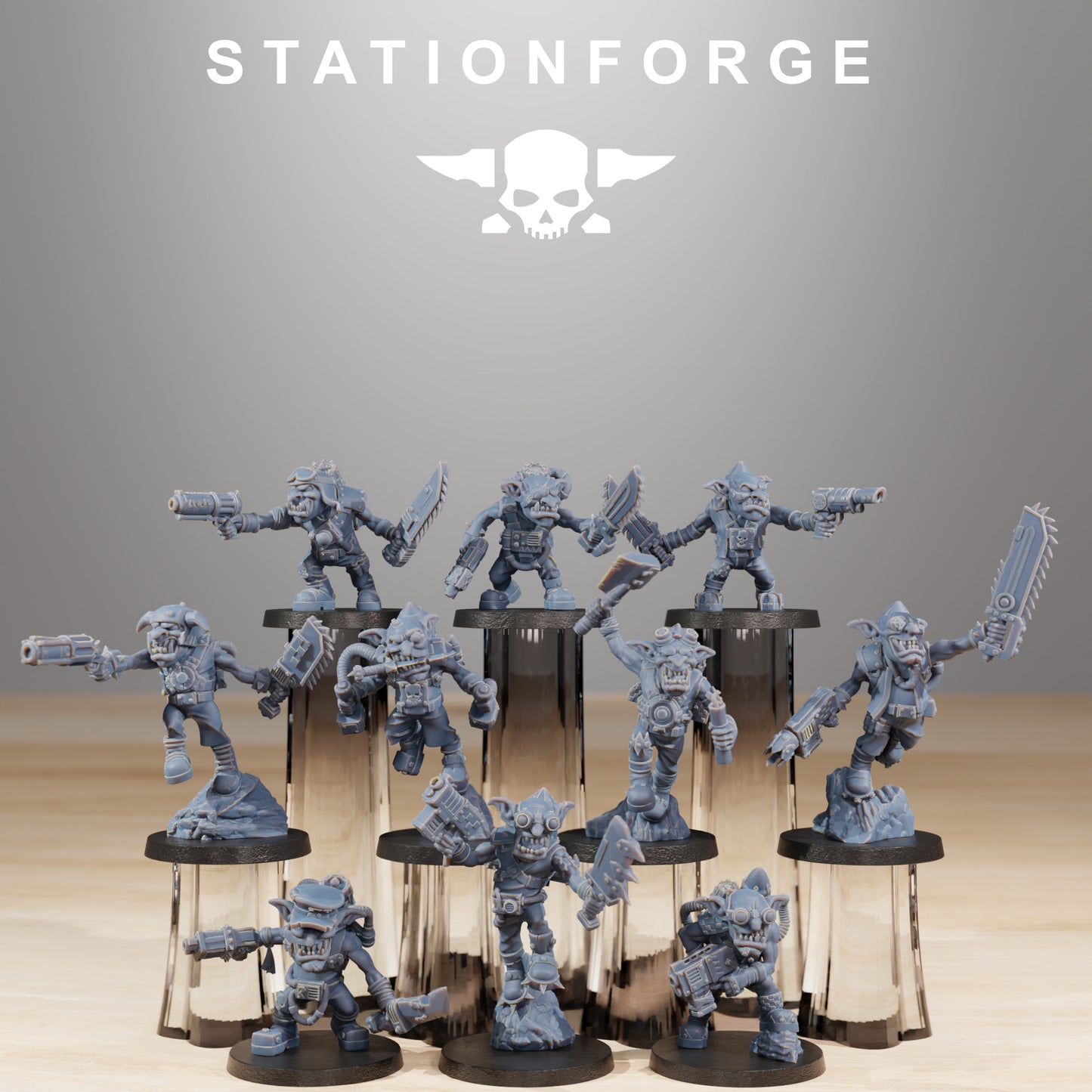 Jesters Gobs | Space Orcs (10) - Stationforge | 3D-printed Miniatures