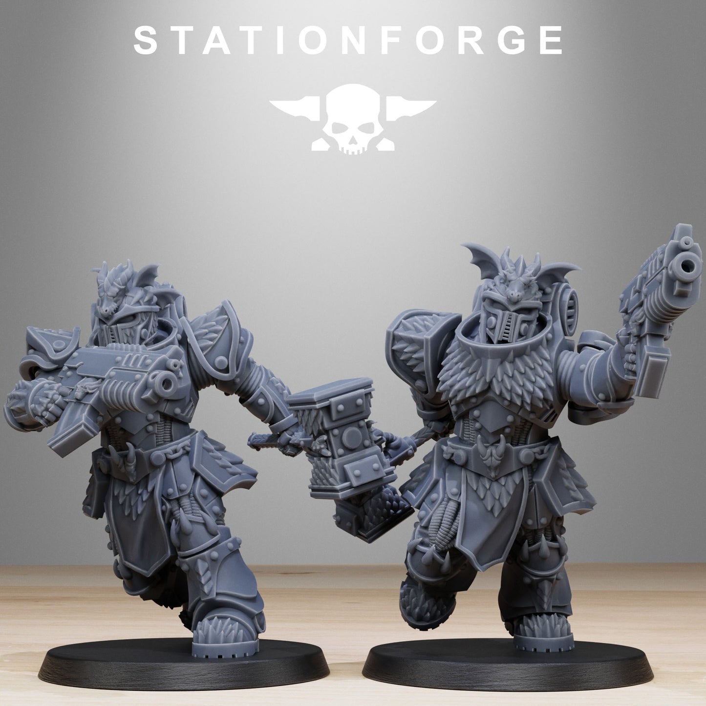 Socratis Dragon Knights | Socratis Knights (10) - MKX Prime Brothers - Stationforge - 3d Printed Mini Marines