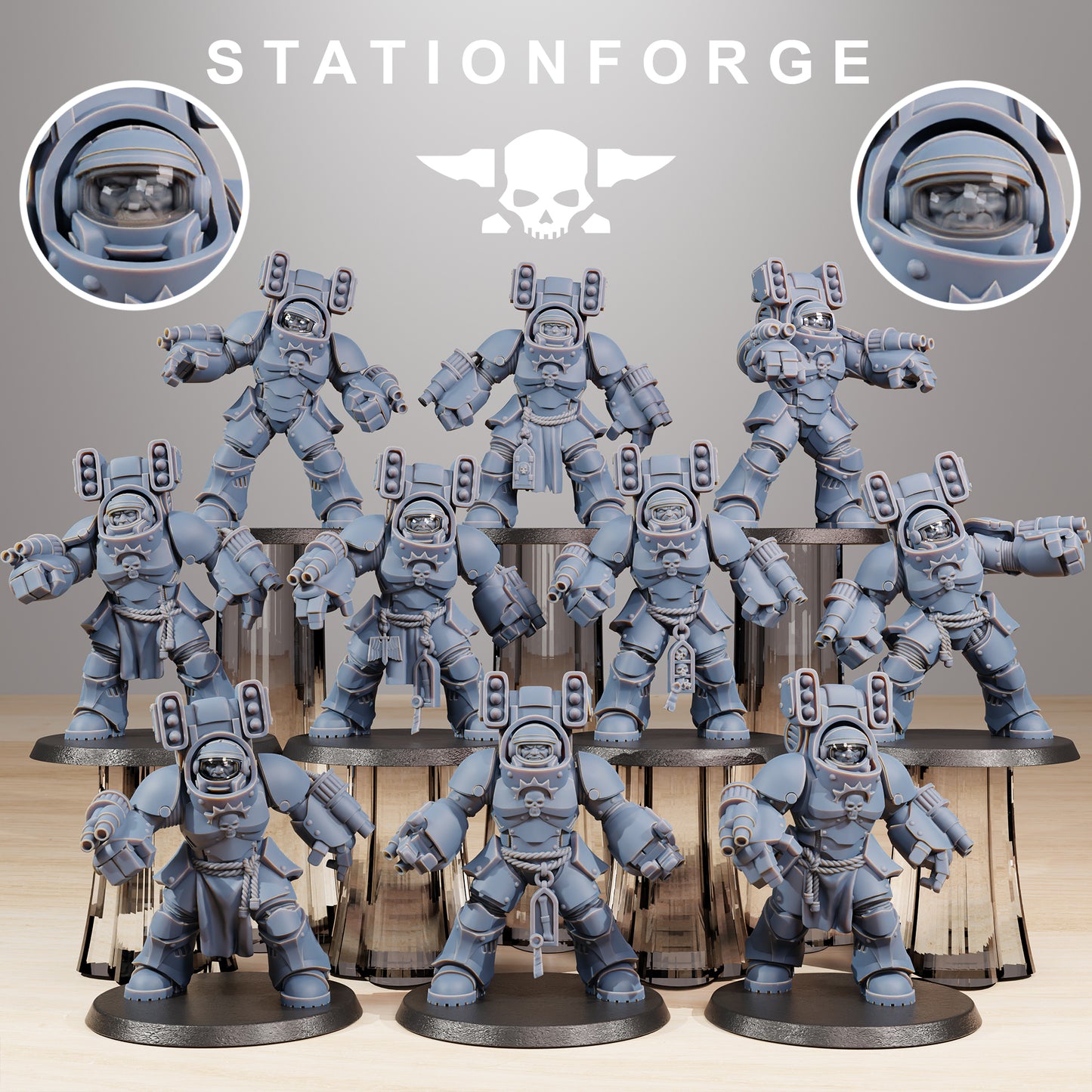 Socratis Vanguard Support | Socratis Knights (10) - MKX Prime Brothers - Stationforge - 3d Printed Mini Marines