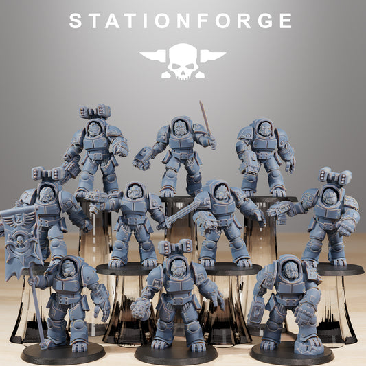 Socratis Vanguard | Socratis Knights (10) - MKX Prime Brothers - Stationforge - 3d Printed Mini Marines