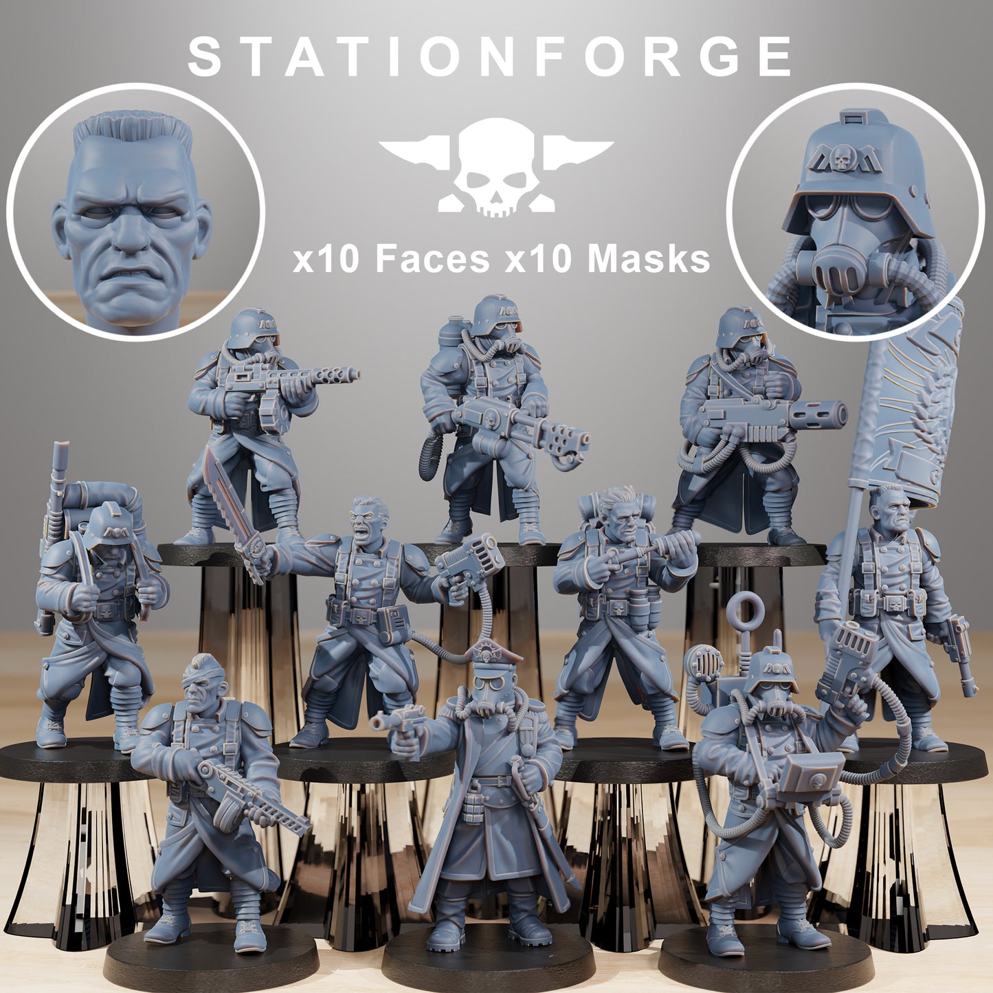 Grimguard Combatants (10) | Empire Guard - Human Defense Force - Stationforge