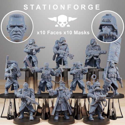 Grimguard Combatants (10) | Empire Guard - Human Defense Force - Stationforge