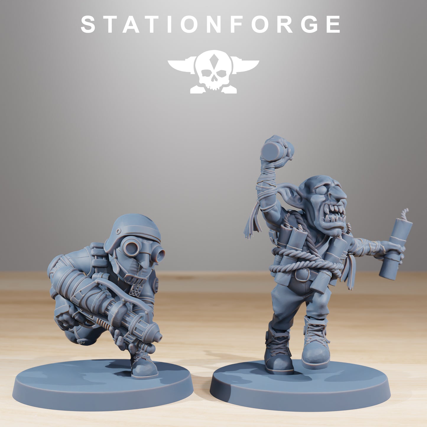 Skillers Orkaz | Space Orcs (12) - Stationforge | 3D-printed Miniatures