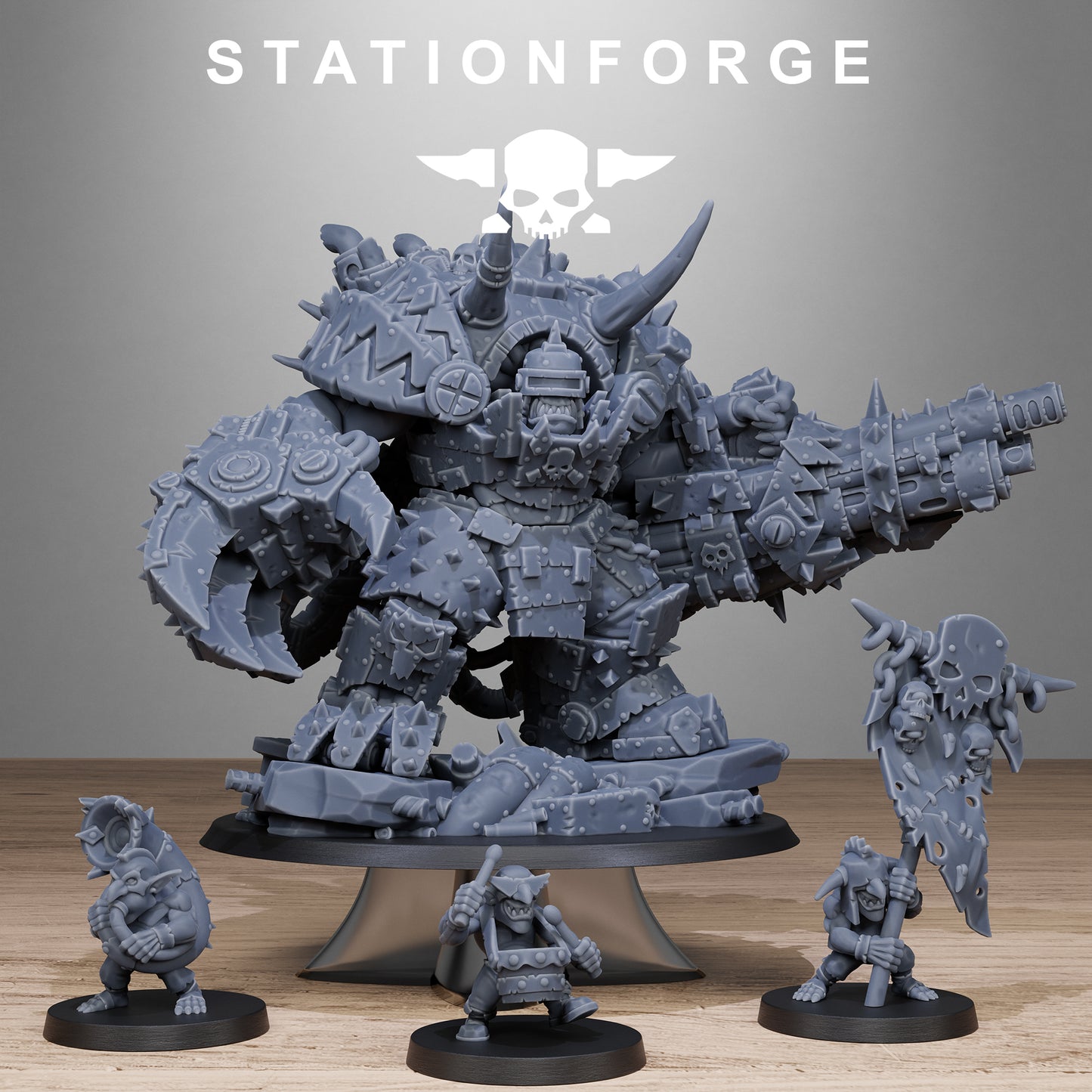 Grand Nutta 3.0 Orkaz | Space Orcs (1) - Stationforge | 3D-printed Miniatures