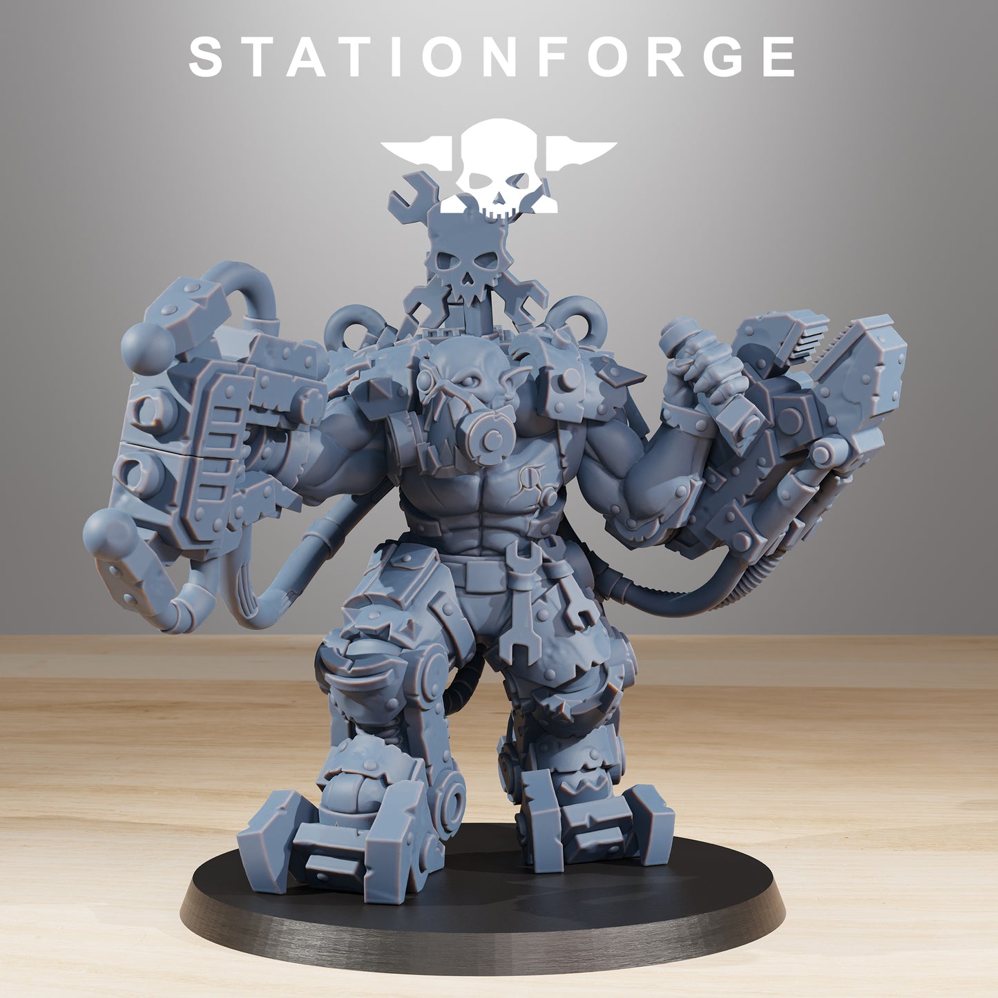 Exo Boss Orkaz | Space Orcs (1) - Stationforge | 3D-printed Miniatures