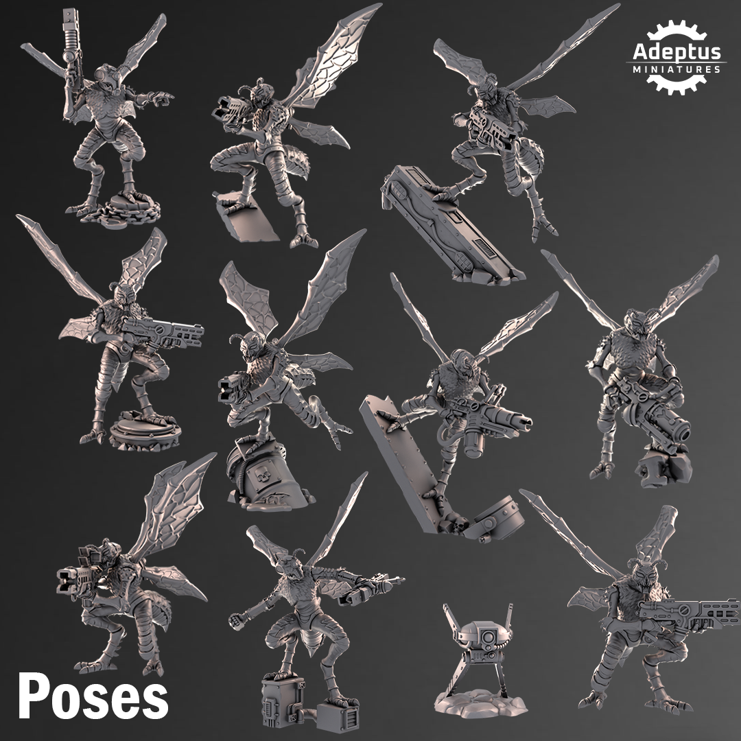Death Stingers (11) - Dao Union Auxiliary - Adeptus Miniatures - Xenos
