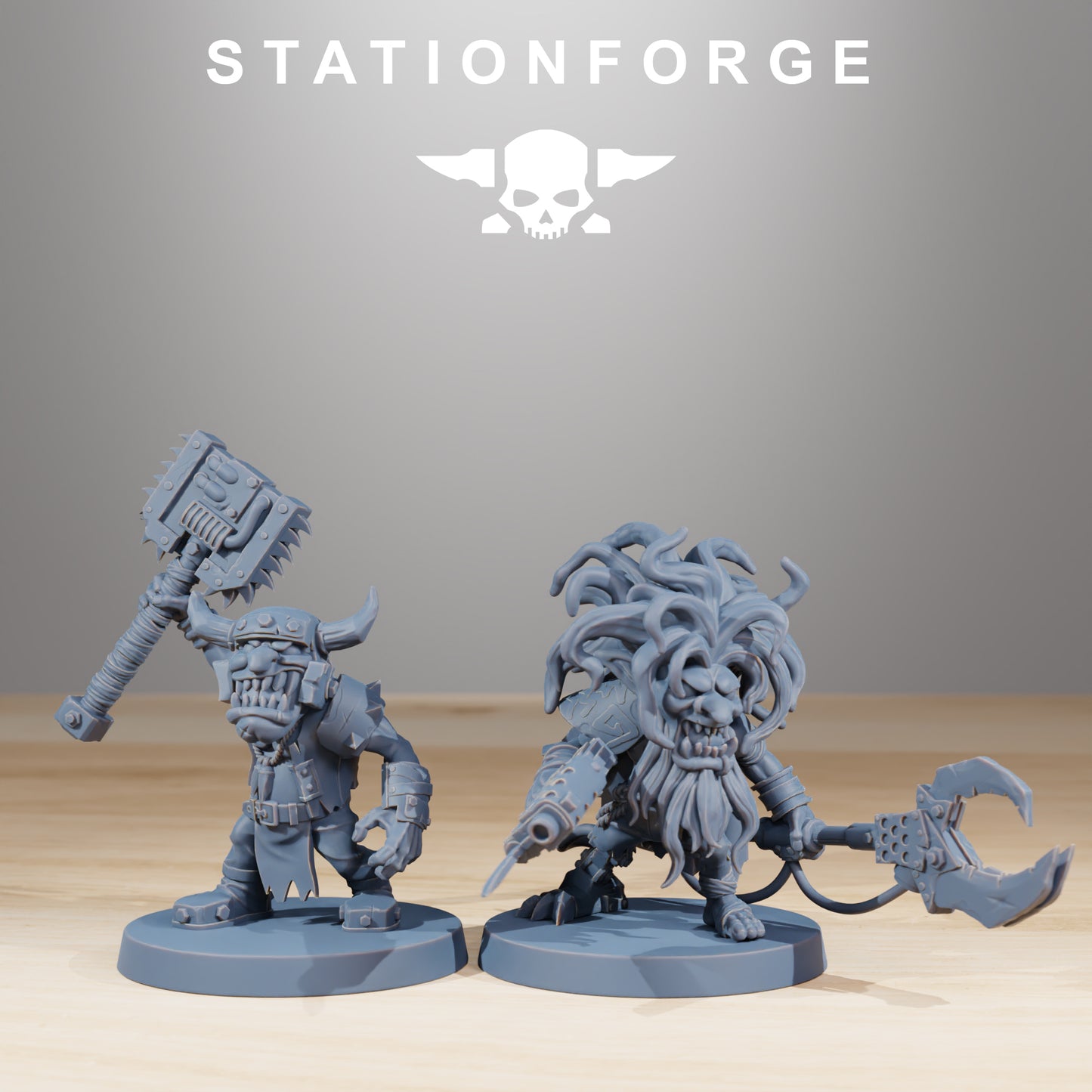 Gobs Infantry | Space Orcs (11) - Stationforge | 3D-printed Miniatures
