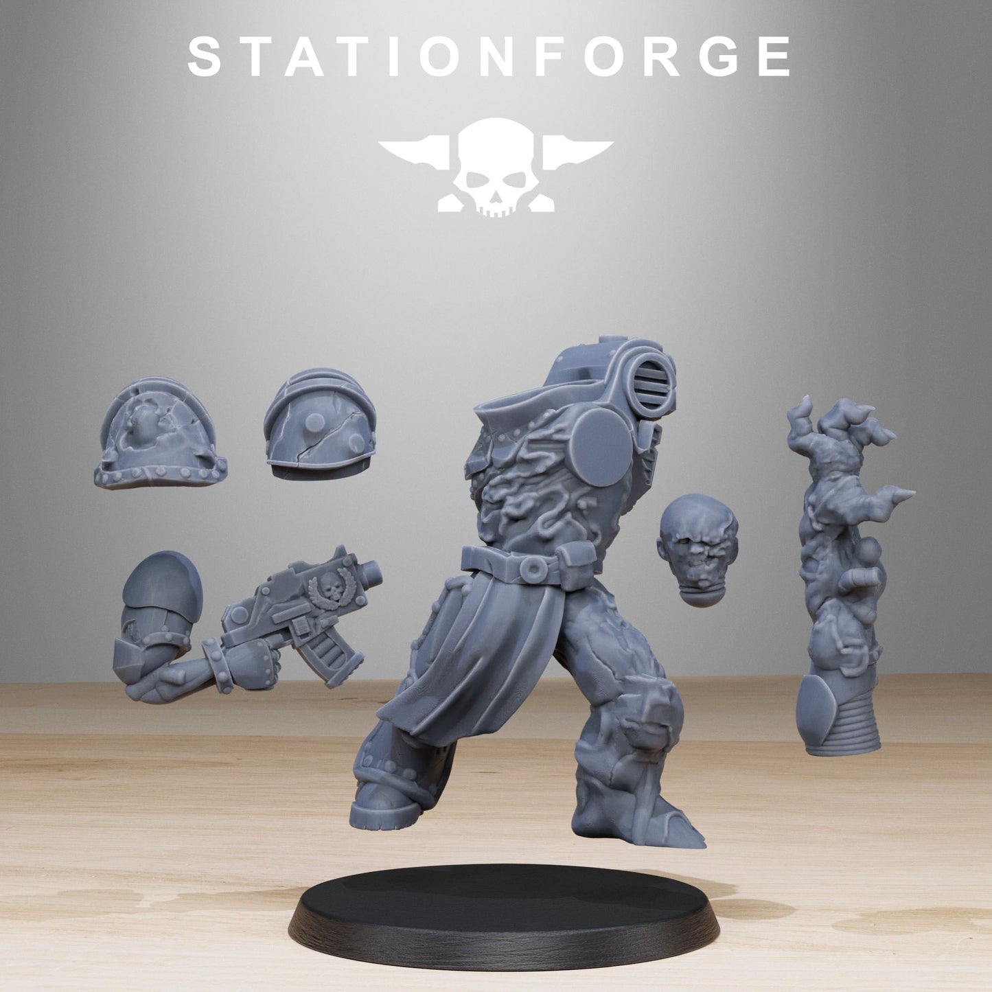 Corrupted Socratis Infantry | Chaos Knights (10) - Havoc Brothers - Stationforge - 3d Printed Mini Marines
