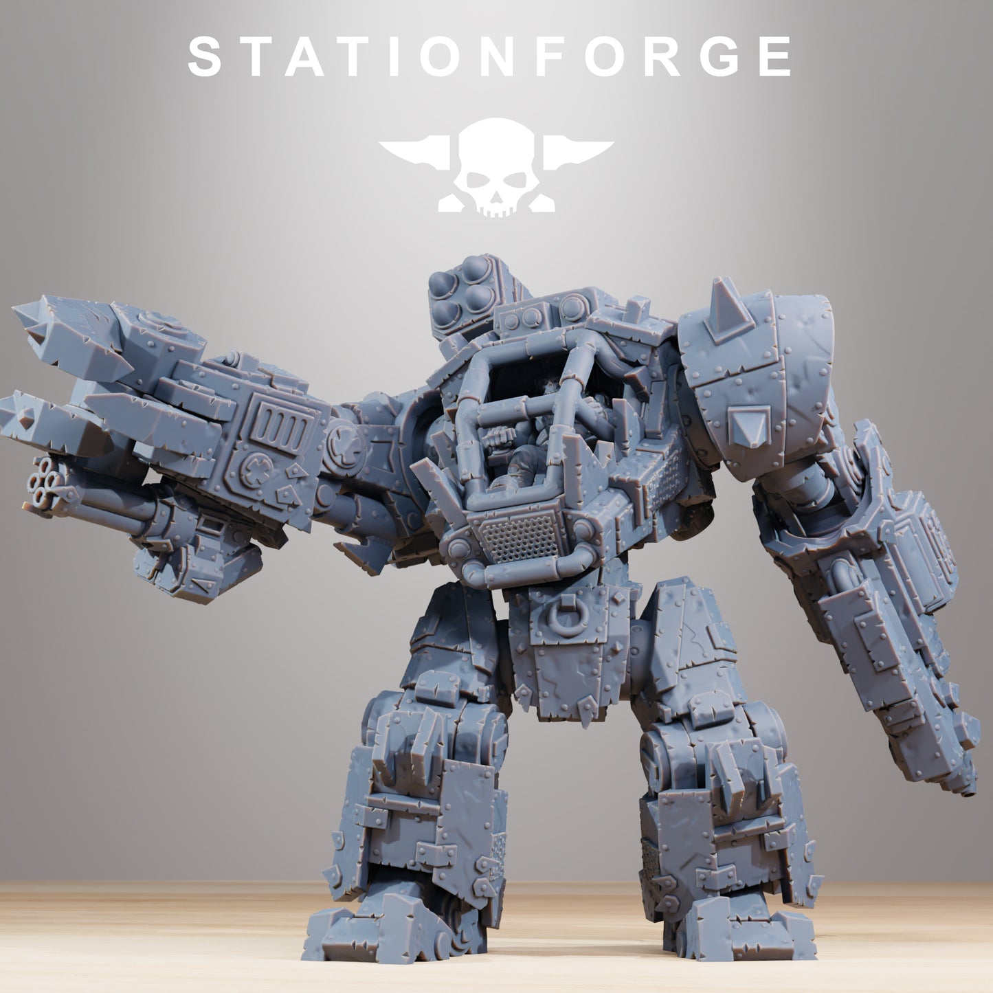 Walkinator Orkaz | Space Orcs (1) - Stationforge | 3D-printed Miniatures