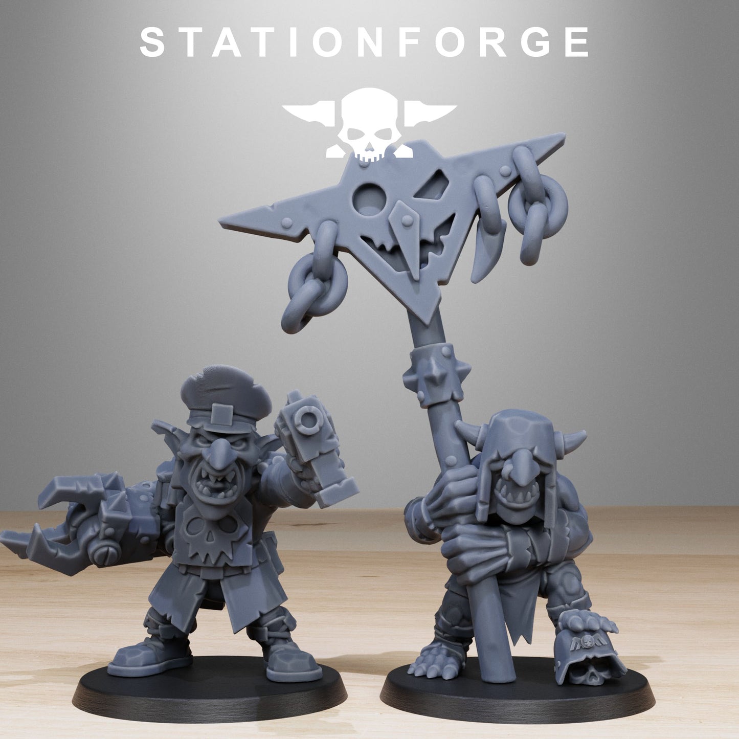 Gobs Infantry Reborn | Space Orcs (20) - Stationforge | 3D-printed Miniatures