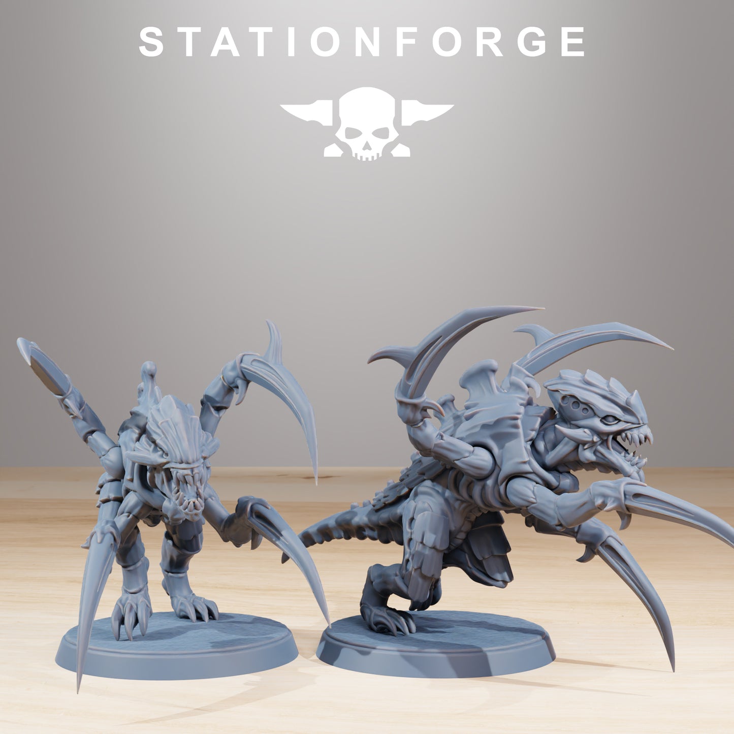 Xenarids Melee Infantry | Alien Hives (10) - Stationforge | 3D-printed Miniatures
