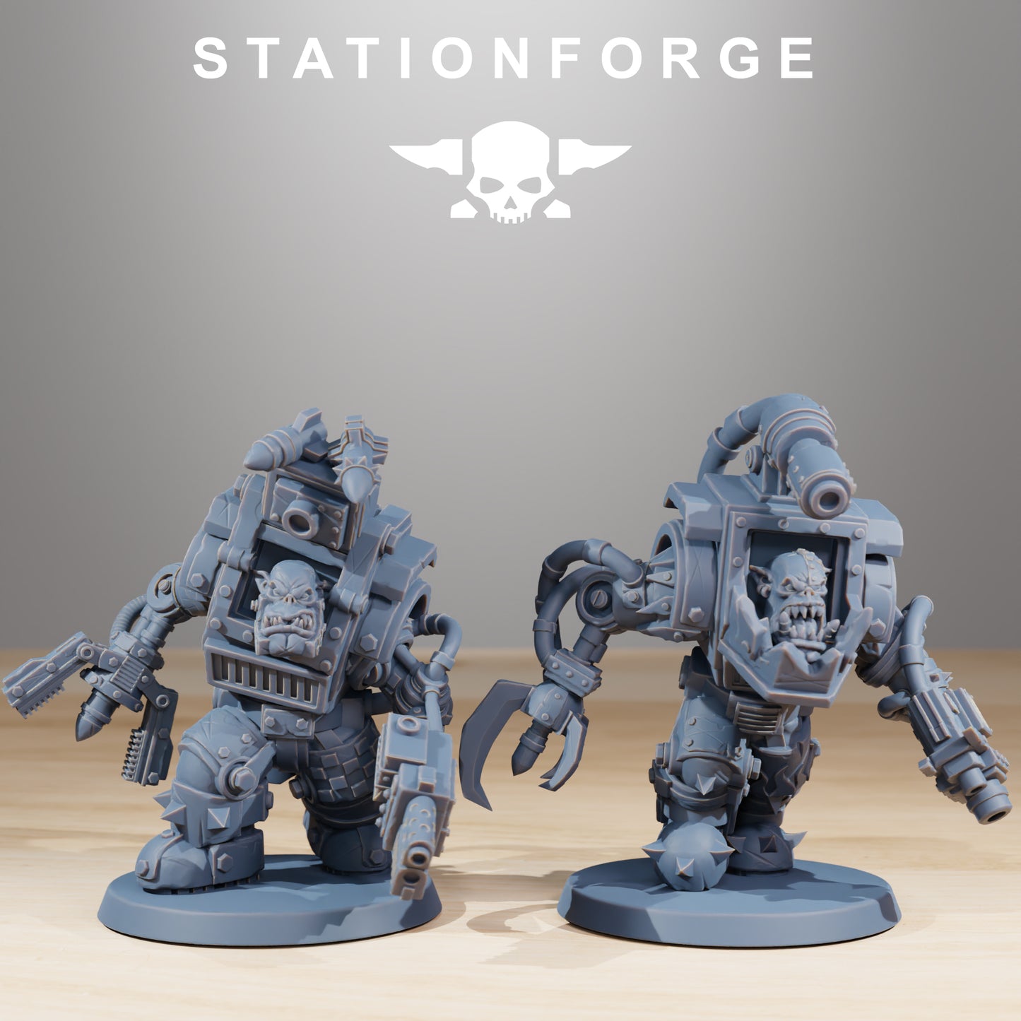 Steelbrutes Orkaz | Space Orcs (10) - Stationforge | 3D-printed Miniatures