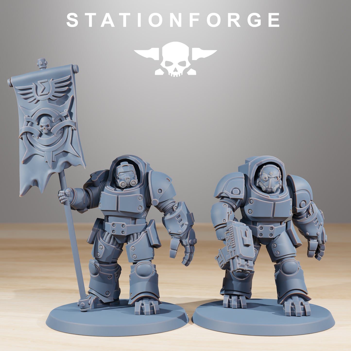 Socratis Vanguard | Socratis Knights (10) - MKX Prime Brothers - Stationforge - 3d Printed Mini Marines