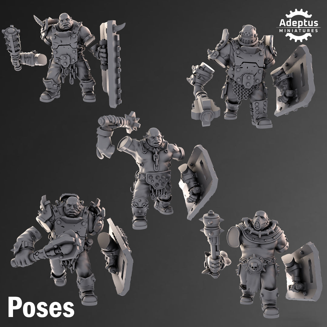 Abhuman Brutes - Traitor Guard - Heretic Defense Force - Adeptus Miniatures