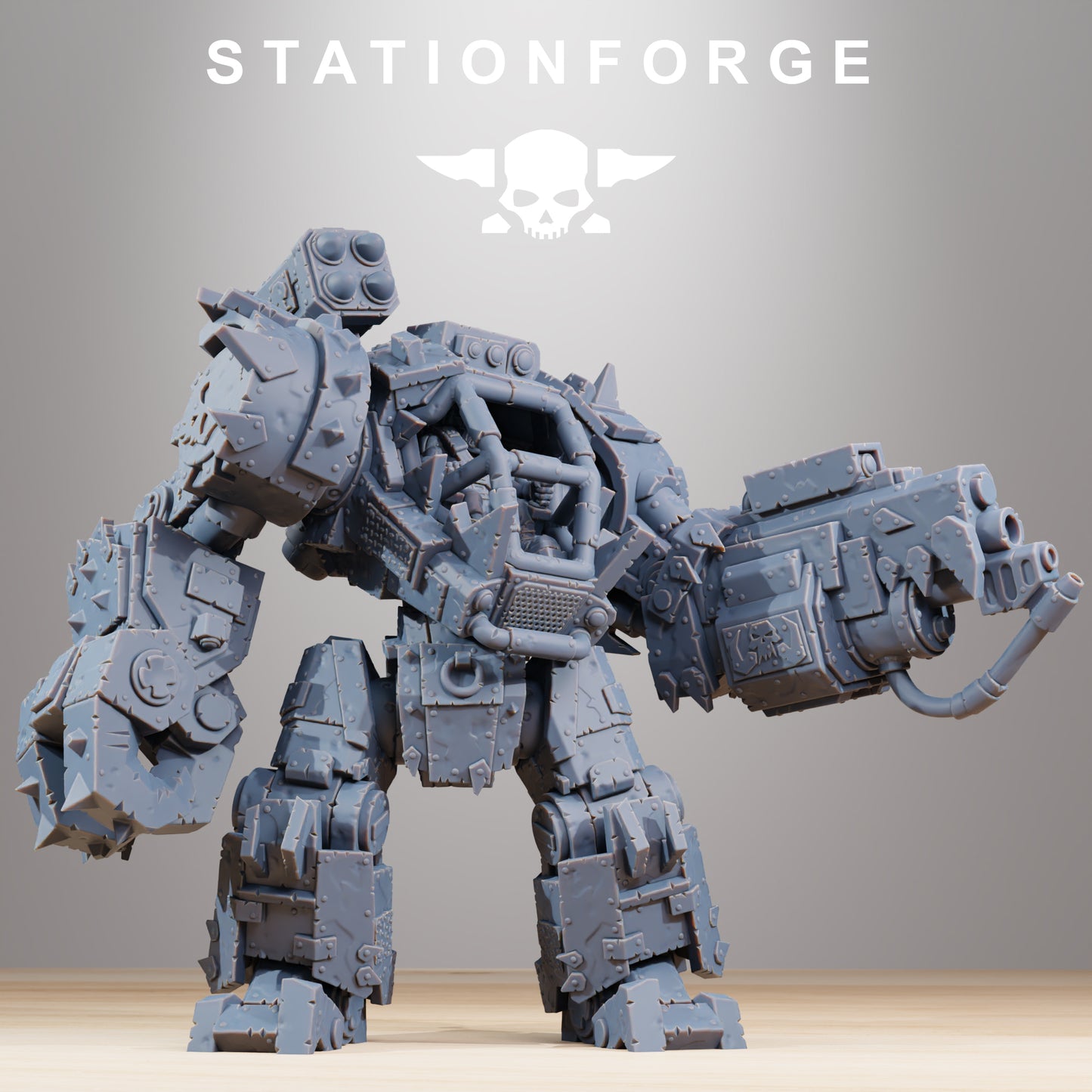 Walkinator Orkaz | Space Orcs (1) - Stationforge | 3D-printed Miniatures
