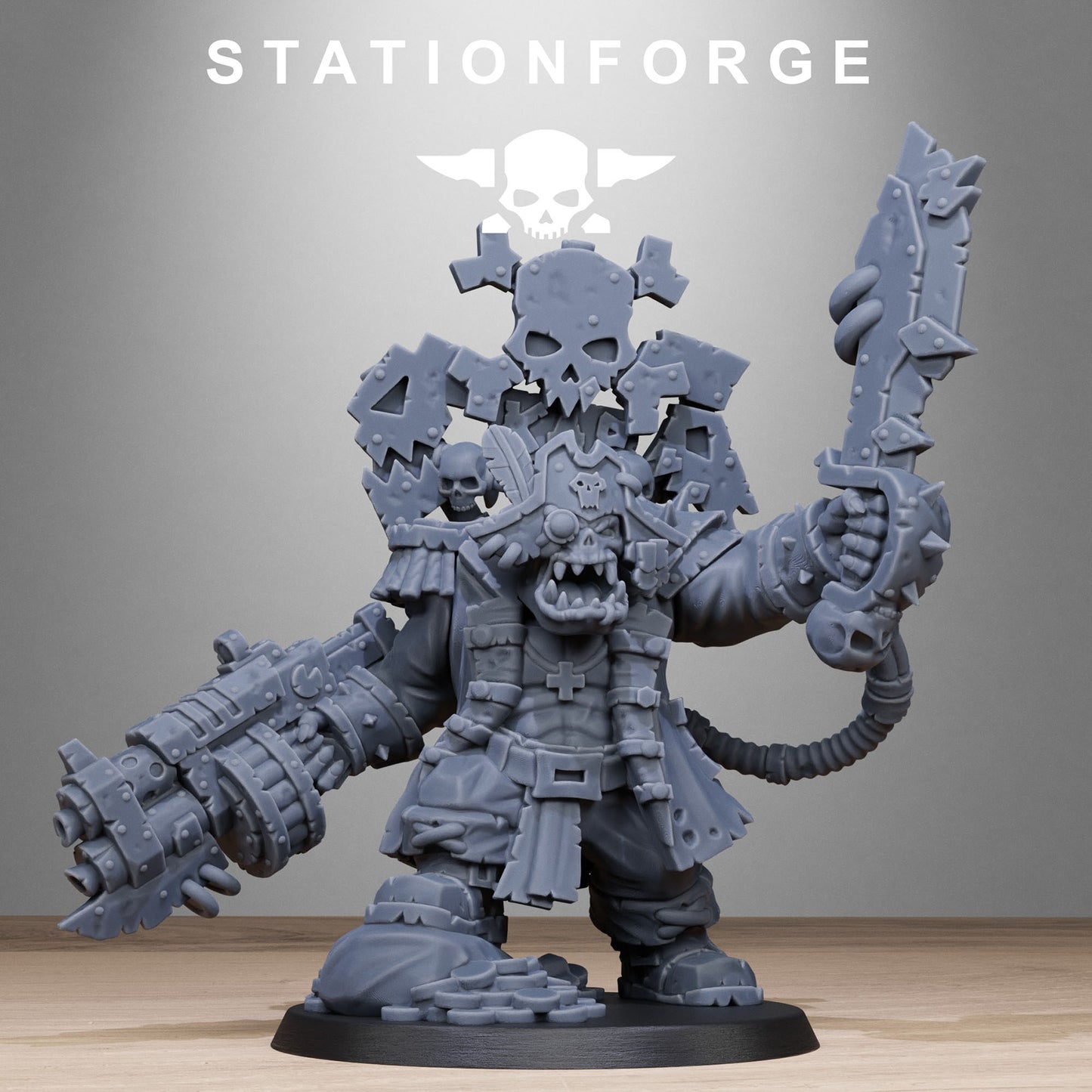 Pirate Orkaz | Space Orcs (1) - Stationforge | 3D-printed Miniatures