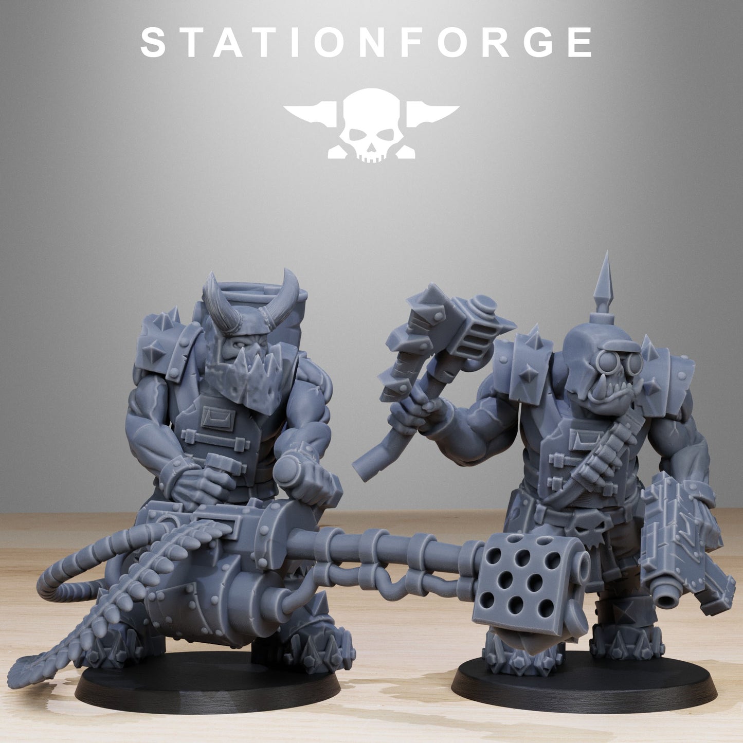 Spec Team Orkaz | Space Orcs (10) - Stationforge | 3D-printed Miniatures