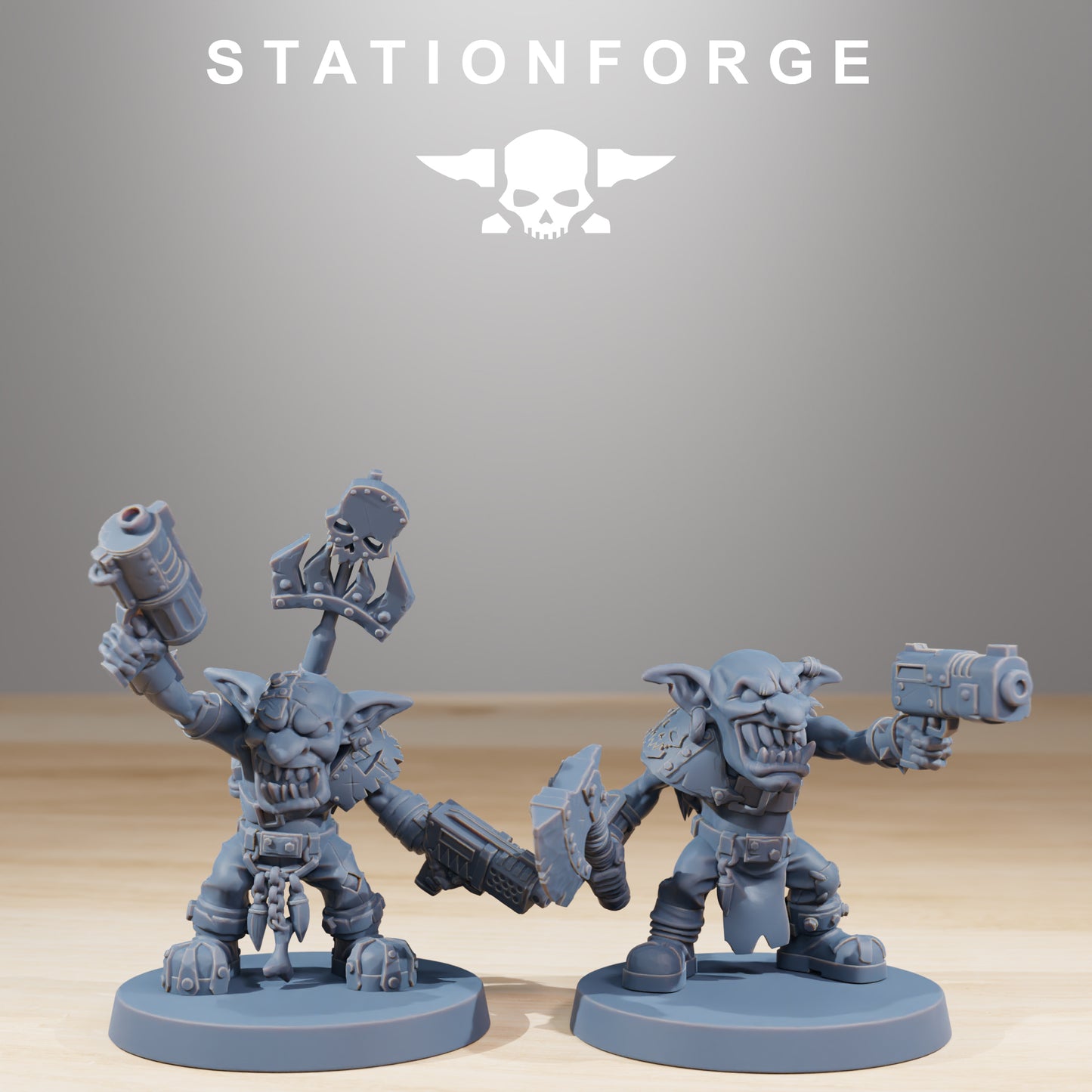 Berserkers Gobs | Space Orcs (11) - Stationforge | 3D-printed Miniatures