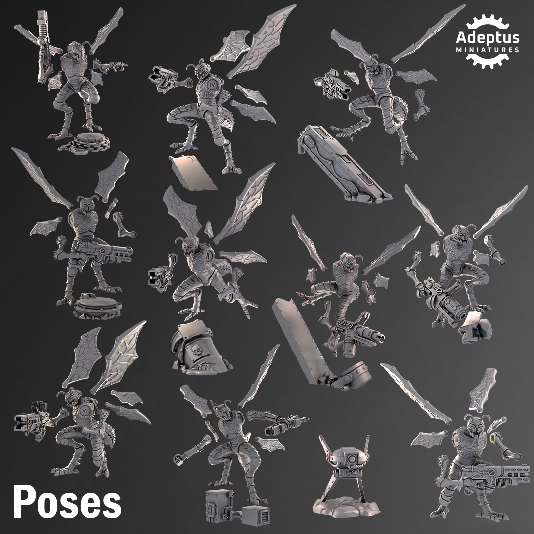 Death Stingers (11) - Dao Union Auxiliary - Adeptus Miniatures - Xenos