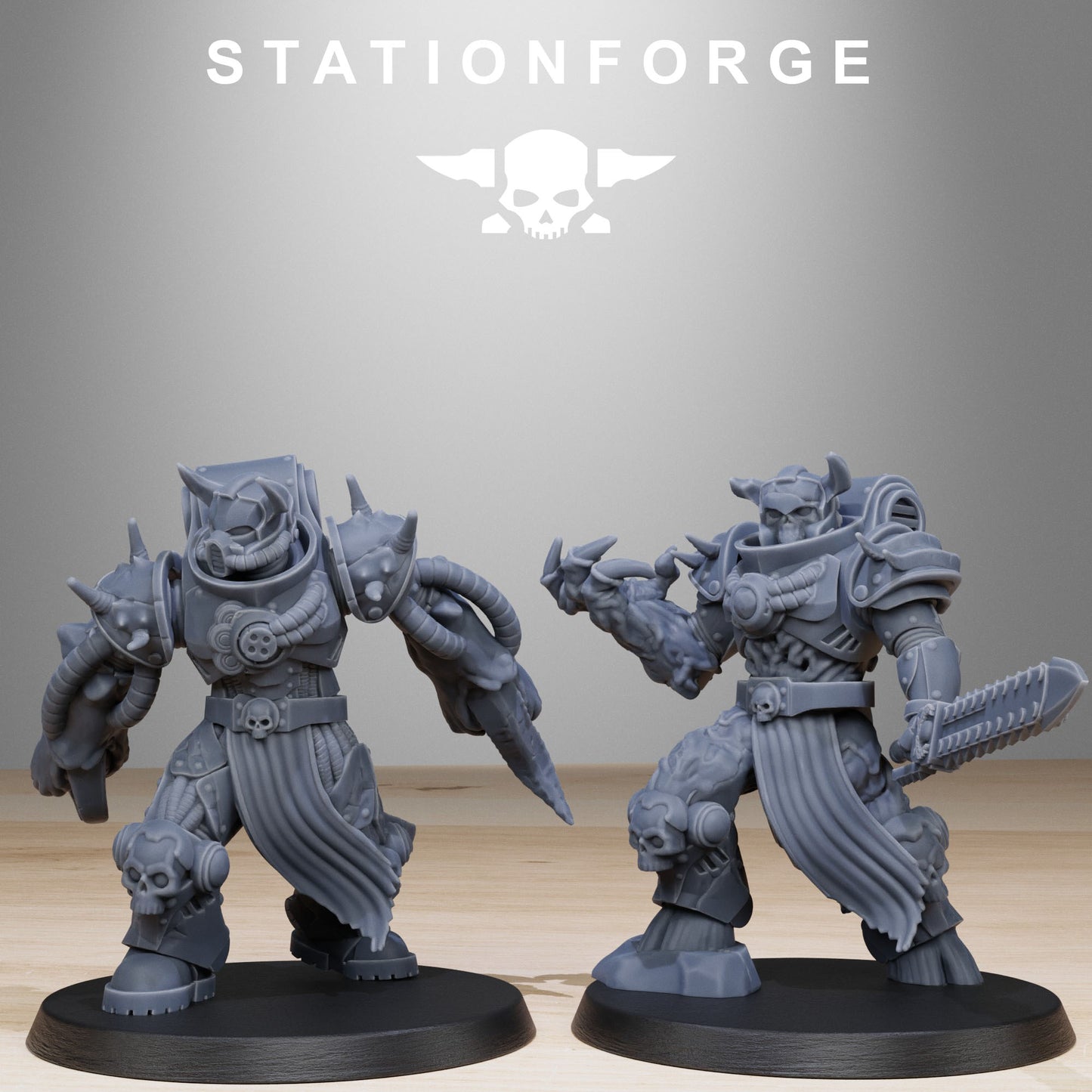 Corrupted Socratis Mutants | Chaos Knights (10) - Havoc Brothers - Stationforge - 3d Printed Mini Marines