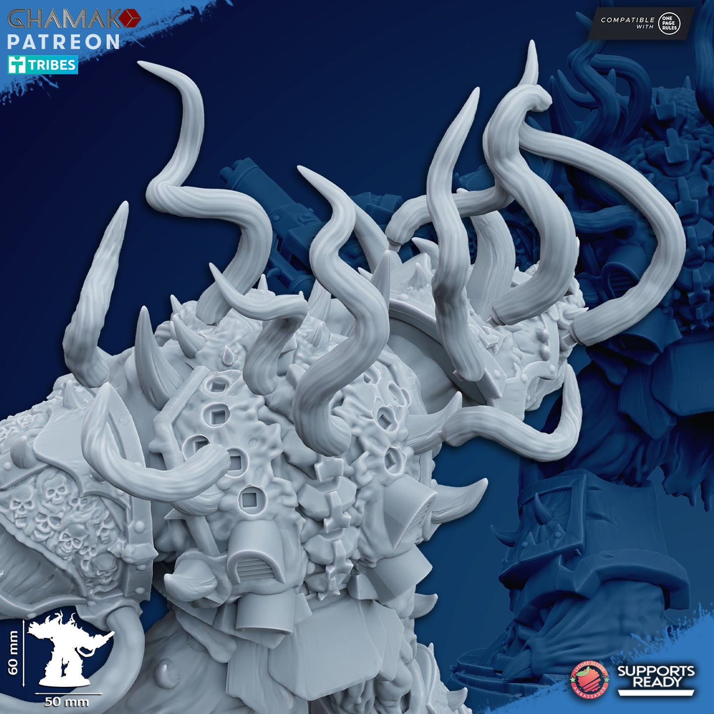 Possessed Eradicator  | Chaos Knights (1)  - Havoc Brothers - Ghamak - 3D Printed Mini Marines