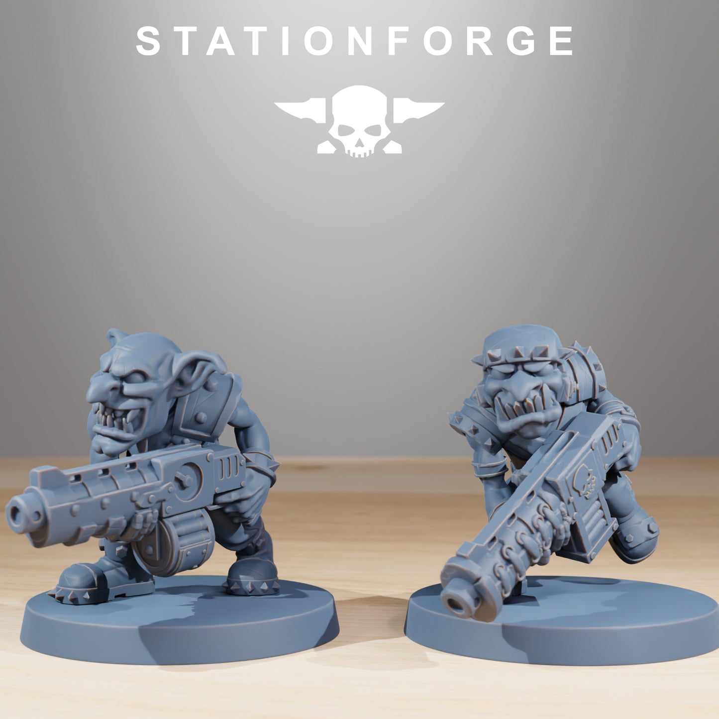 Gobs Infantry | Space Orcs (11) - Stationforge | 3D-printed Miniatures