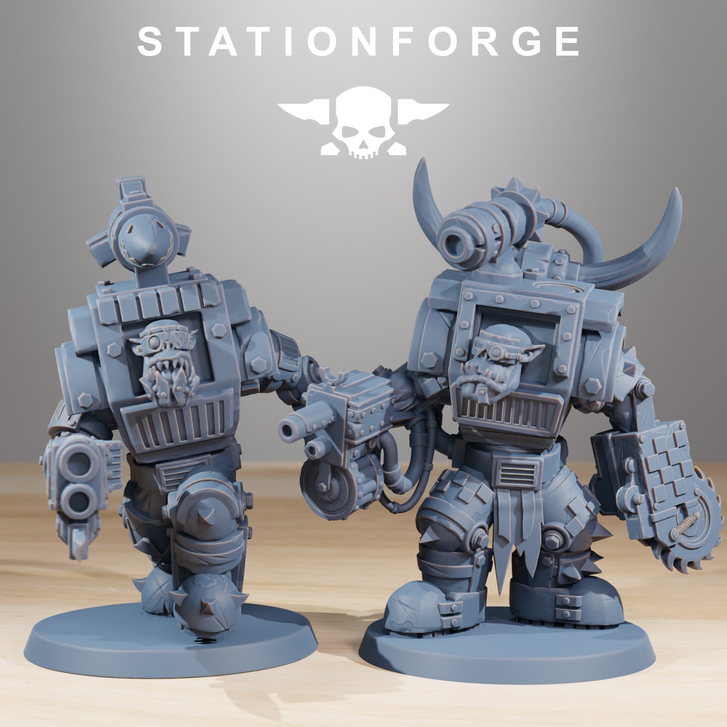 Steelbrutes Orkaz | Space Orcs (10) - Stationforge | 3D-printed Miniatures
