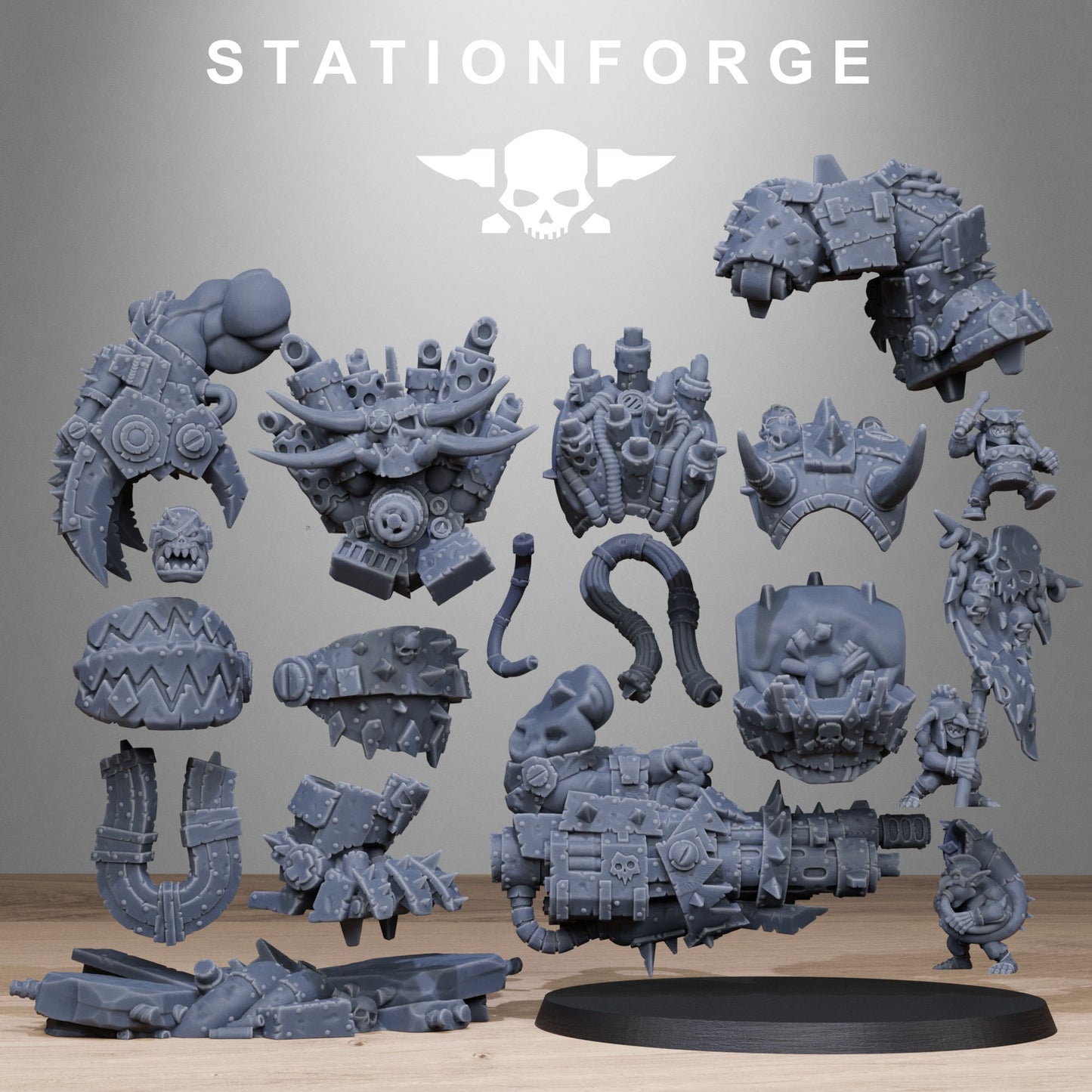 Grand Nutta 3.0 Orkaz | Space Orcs (1) - Stationforge | 3D-printed Miniatures