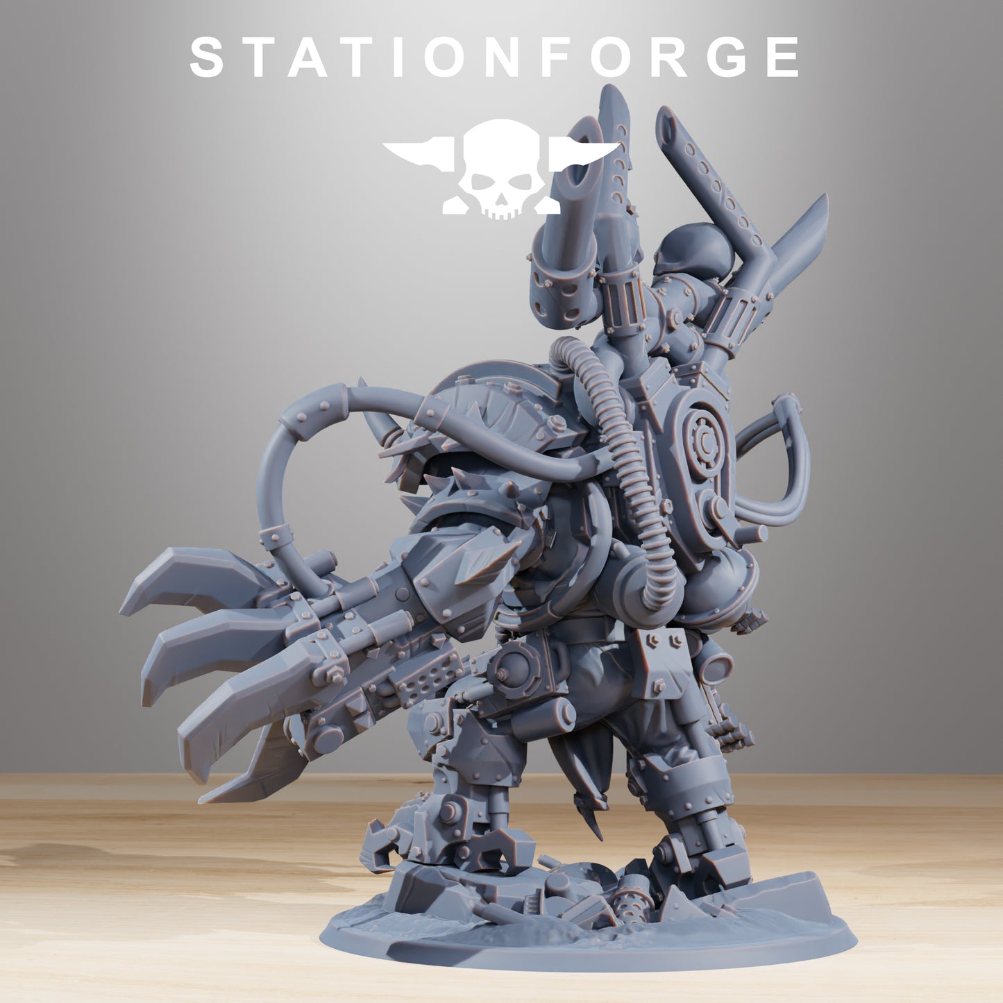 Troll Boss Orkaz | Space Orcs (1) - Stationforge | 3D-printed Miniatures