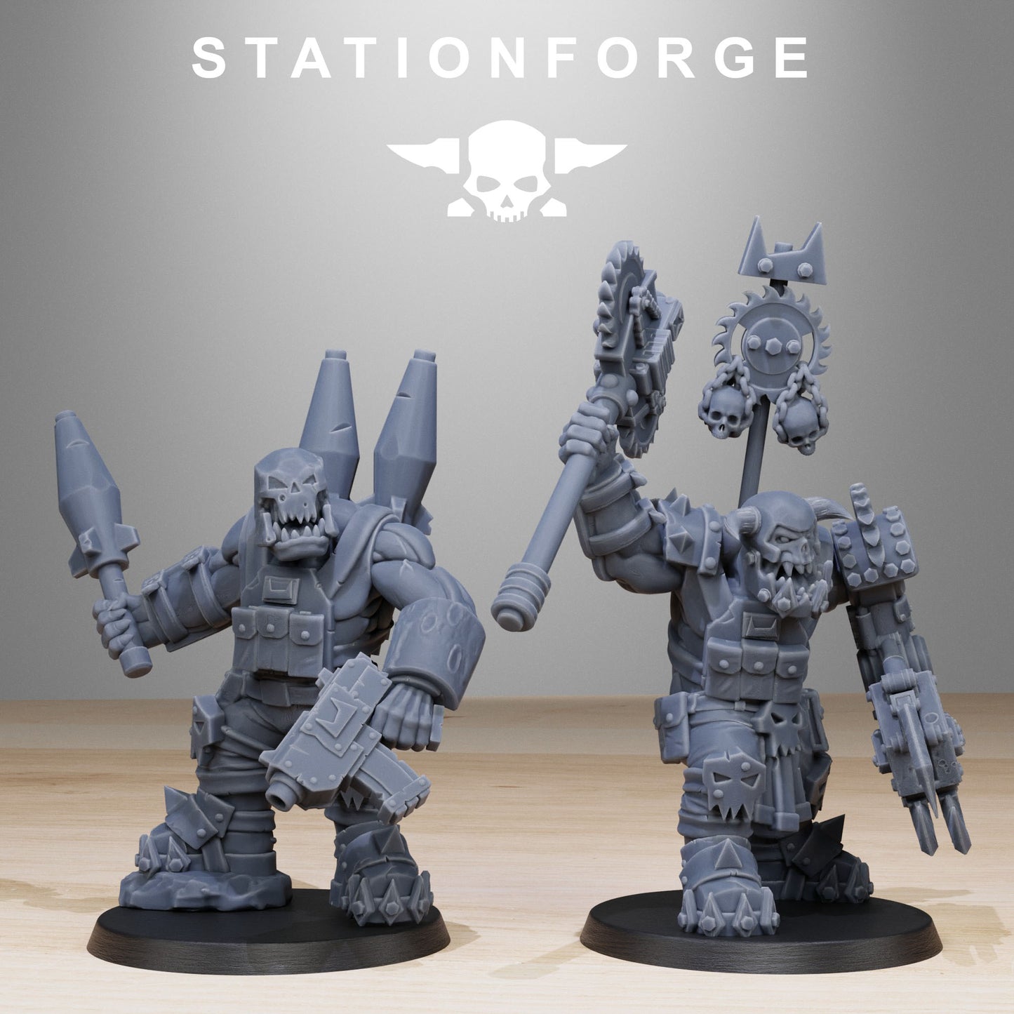 Spec Team Orkaz | Space Orcs (10) - Stationforge | 3D-printed Miniatures