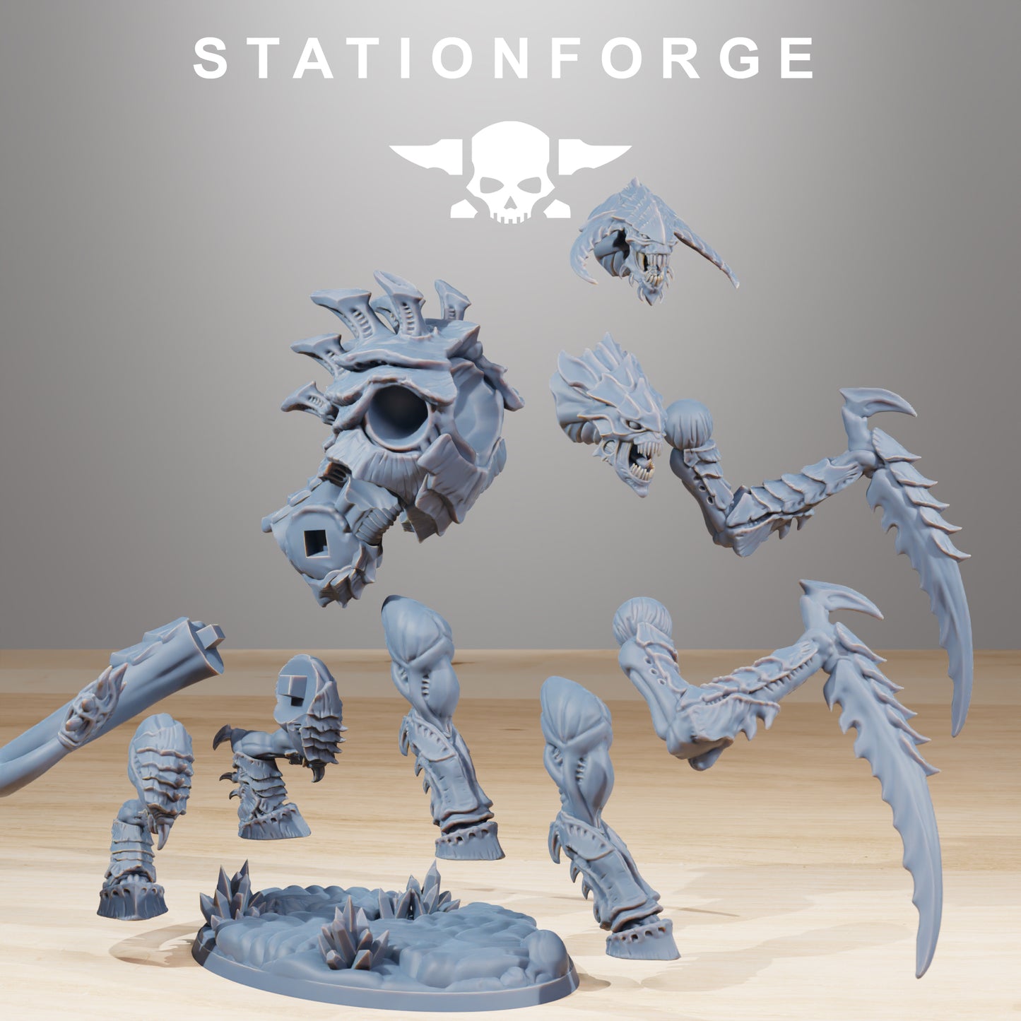 Necrothorn Xenarids | Alien Hives (2) - Stationforge | 3D-printed Miniatures