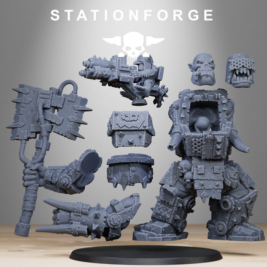 Orkaz Commander | Space Orcs (1) - Stationforge | 3D-printed Miniatures