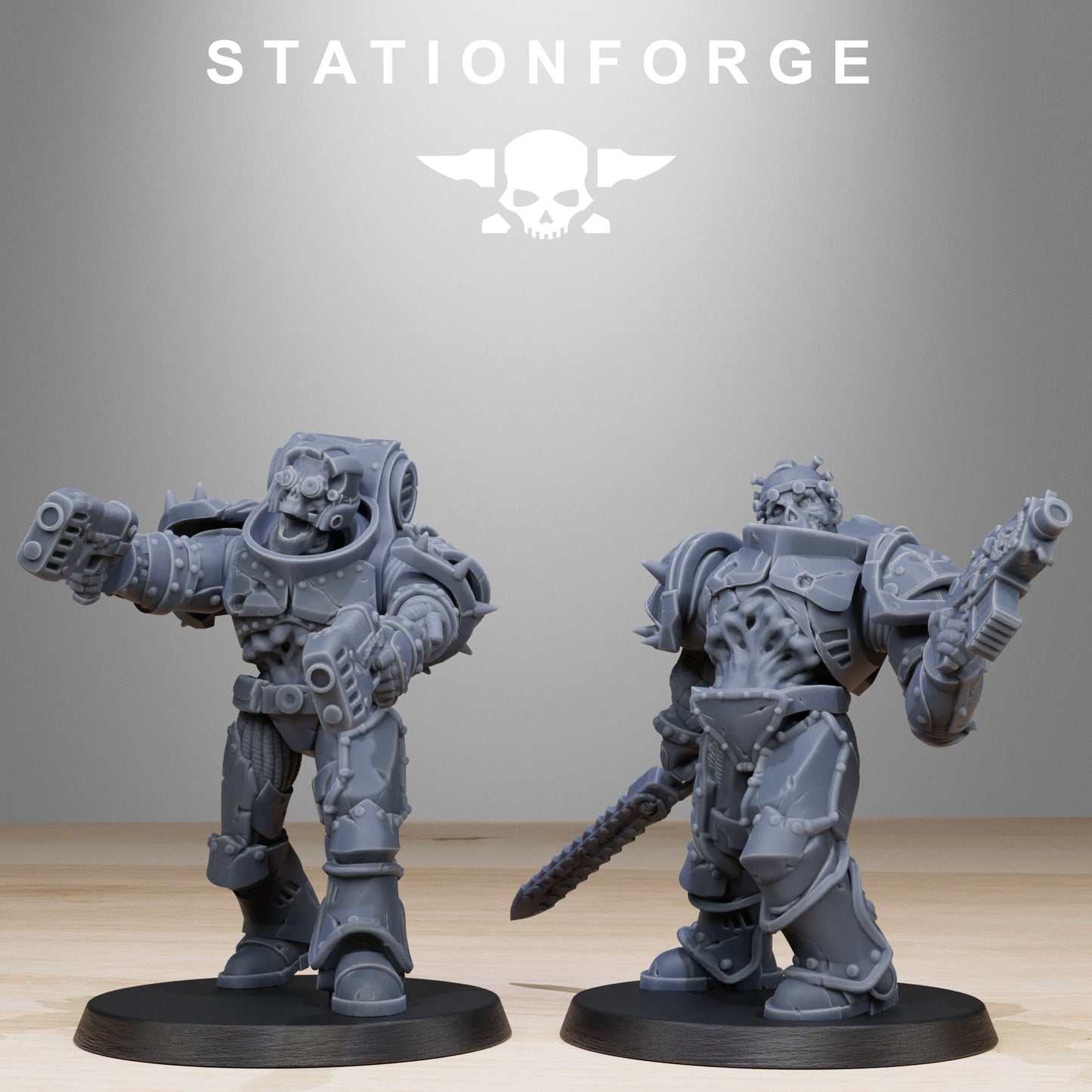 Corrupted Socratis Zombies | Chaos Knights (10) - Havoc Brothers - Stationforge - 3d Printed Mini Marines