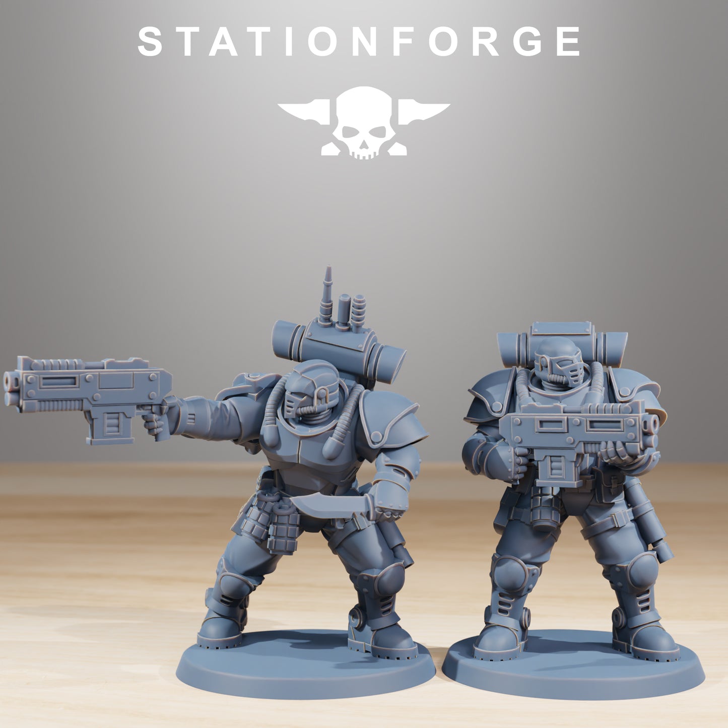 Socratis Light Infantry | Socratis Knights (10) - MKX Prime Brothers - Stationforge - 3d Printed Mini Marines
