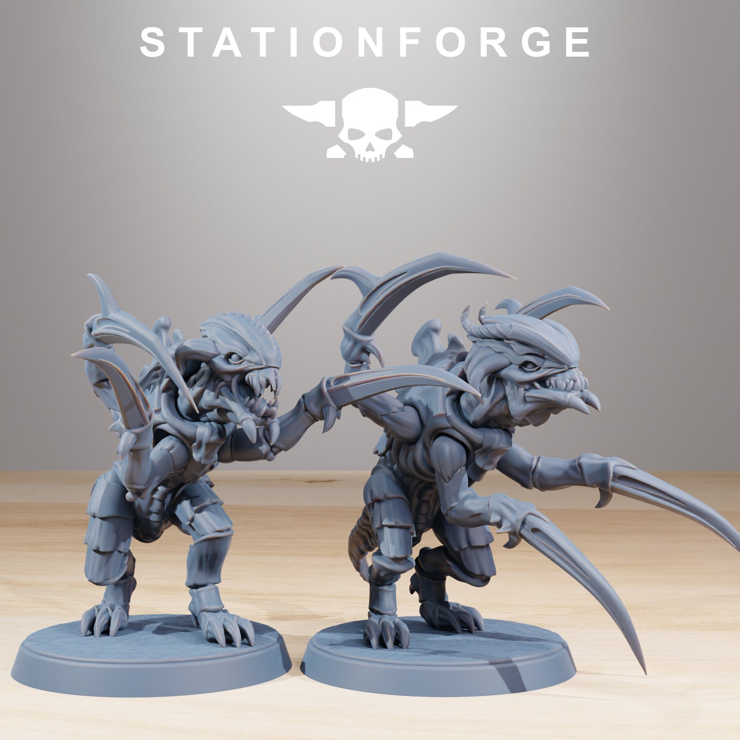 Xenarids Melee Infantry | Alien Hives (10) - Stationforge | 3D-printed Miniatures