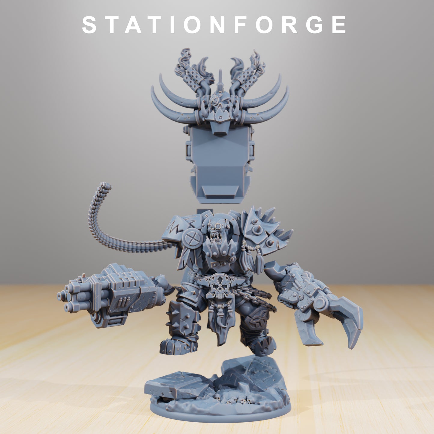 Grand Nutta 1.0 Orkaz | Space Orcs (1) - Stationforge | 3D-printed Miniatures