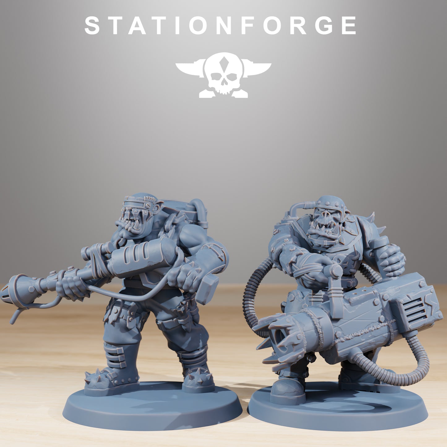 Skillers Orkaz | Space Orcs (12) - Stationforge | 3D-printed Miniatures
