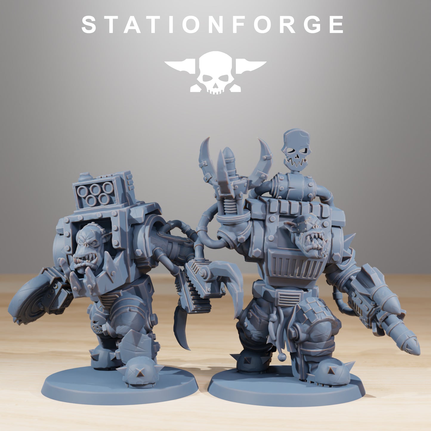 Steelbrutes Orkaz | Space Orcs (10) - Stationforge | 3D-printed Miniatures