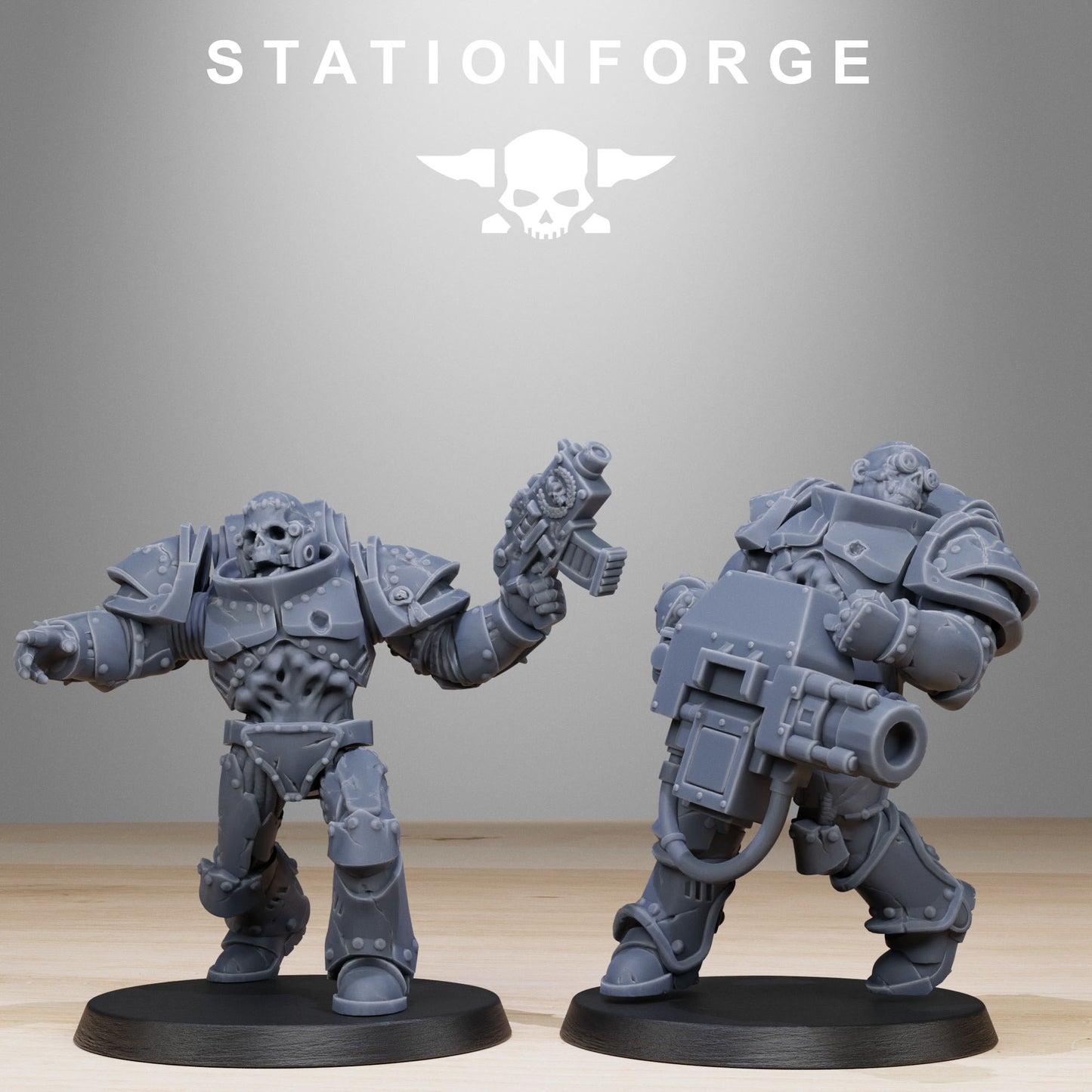 Corrupted Socratis Zombies | Chaos Knights (10) - Havoc Brothers - Stationforge - 3d Printed Mini Marines