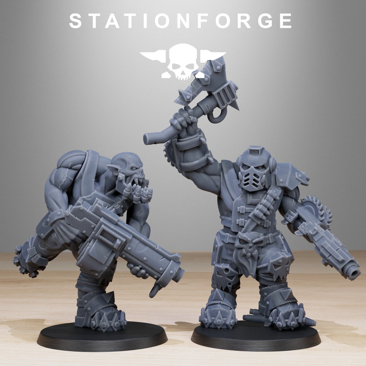 Spec Team Orkaz | Space Orcs (10) - Stationforge | 3D-printed Miniatures